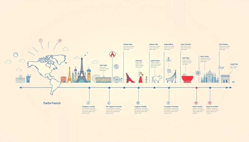 french learning timeline