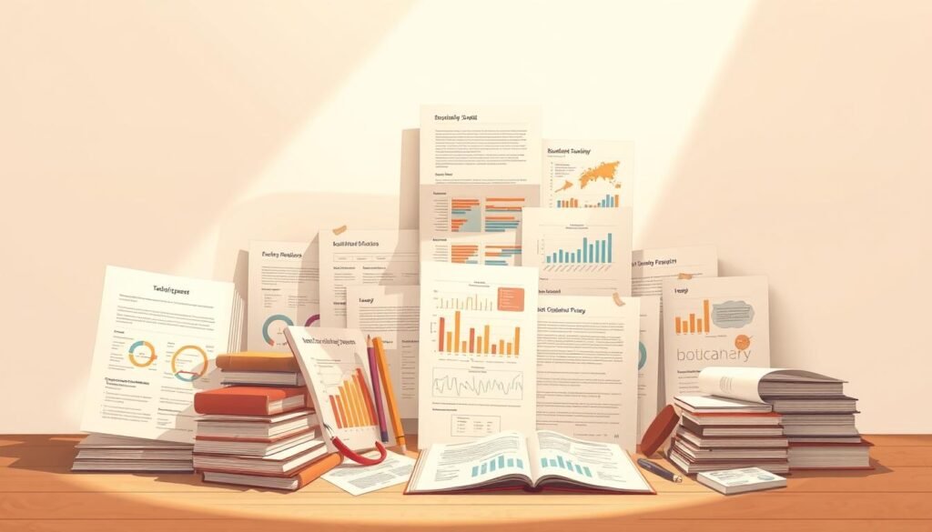 A meticulously detailed illustration showcasing the empirical studies and research supporting the effectiveness of the Babbel language learning app. Set against a clean, minimalist backdrop, the image depicts a collection of academic journals, research papers, and data visualizations, artfully arranged to convey the depth and rigor of the evidence behind Babbel's proven language learning methodology. The composition features a warm, soft lighting that casts subtle shadows, creating a sense of depth and dimension. The overall mood is one of scholarly authority and intellectual credibility, designed to visually reinforce the credibility and trustworthiness of the Babbel app.